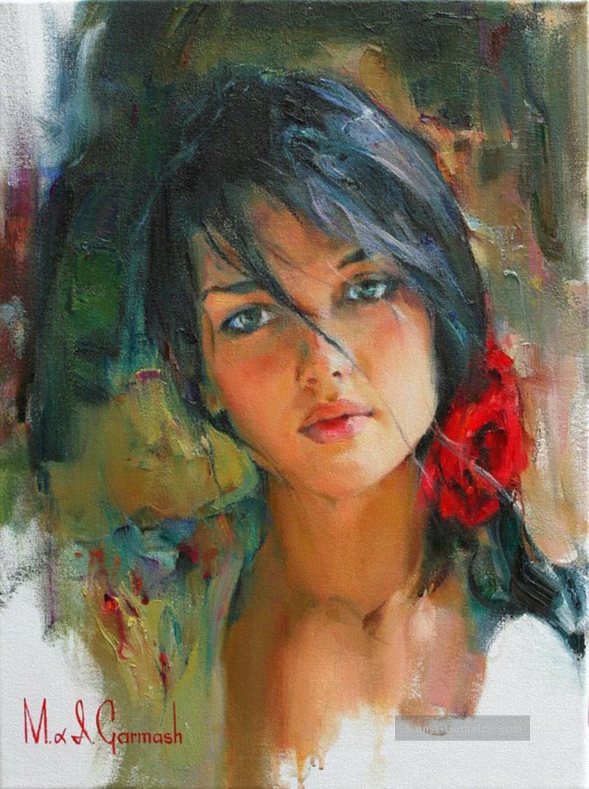 Hübsches Mädchen MIG 36 Impressionist Ölgemälde